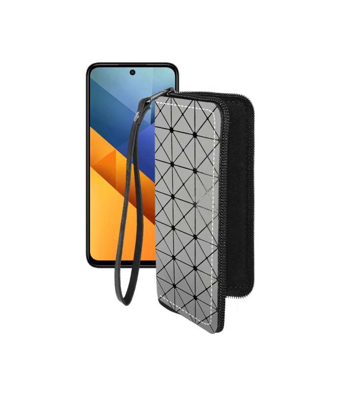 Чохол-гаманець з екошкіри для телефону Xiaomi Poco M6 4G