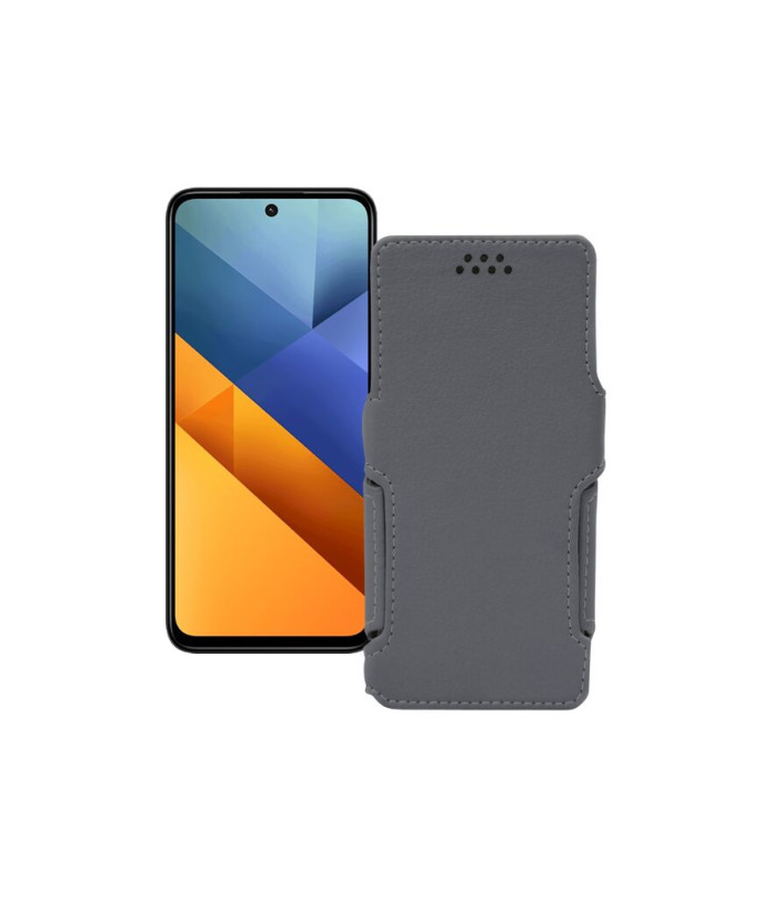 Чохол-книжка з екошкіри для телефону Xiaomi Poco M6 4G
