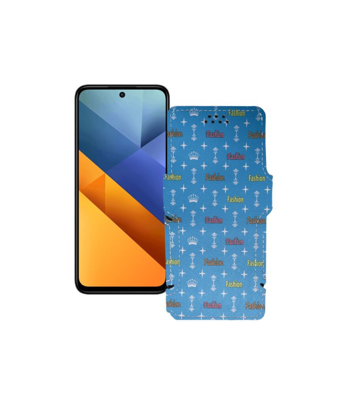 Чохол-книжка з екошкіри для телефону Xiaomi Poco M6 4G