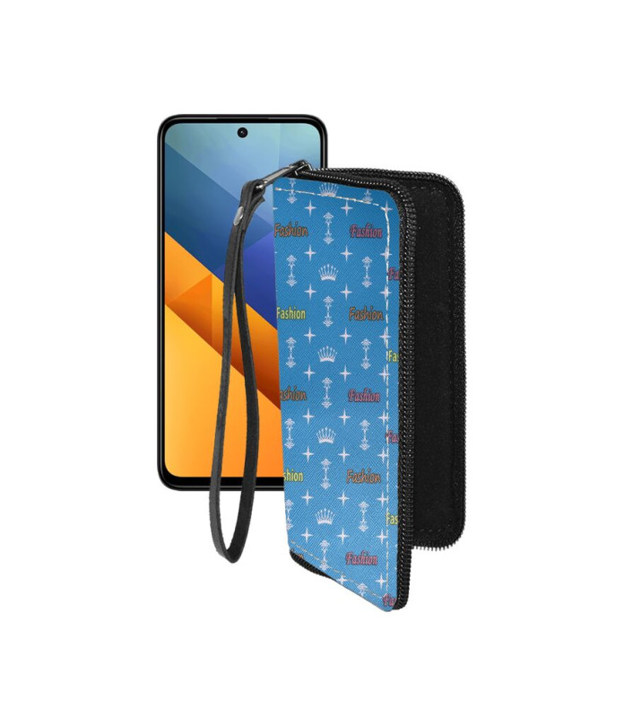 Чохол-гаманець з екошкіри для телефону Xiaomi Poco M6 4G