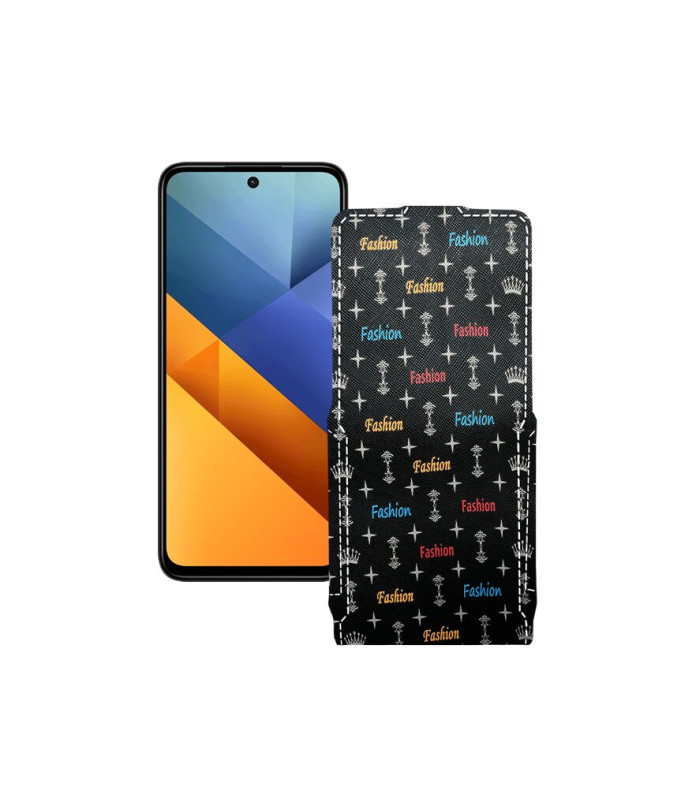 Чохол-флип з екошкіри для телефону Xiaomi Poco M6 4G
