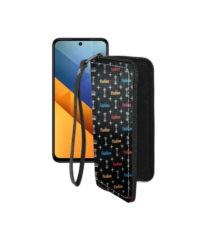 Чохол-гаманець з екошкіри для телефону Xiaomi Poco M6 4G