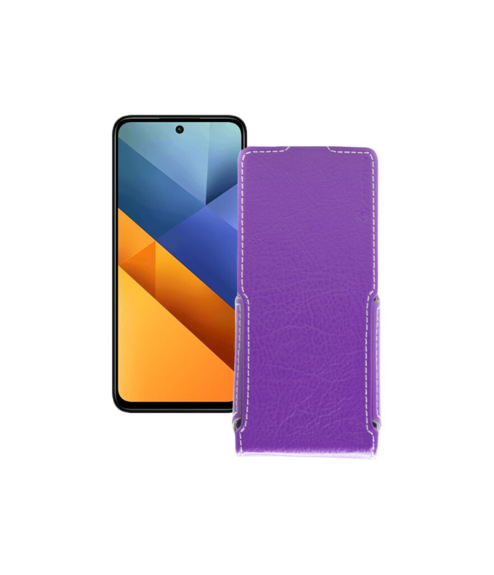 Чохол-флип з екошкіри для телефону Xiaomi Poco M6 4G