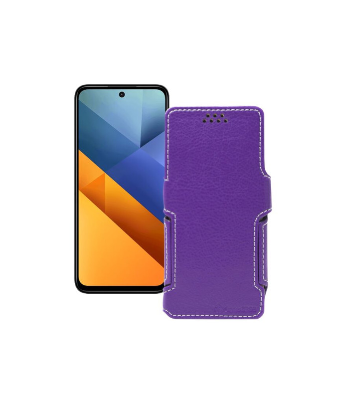 Чохол-книжка з екошкіри для телефону Xiaomi Poco M6 4G