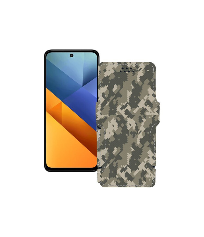 Чохол-книжка з екошкіри для телефону Xiaomi Poco M6 4G