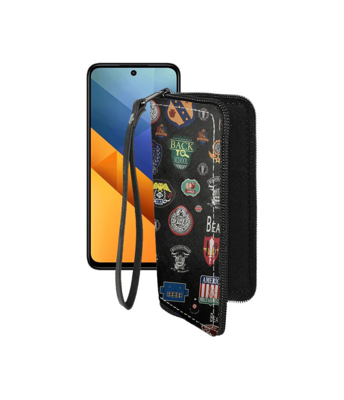 Чохол-гаманець з екошкіри для телефону Xiaomi Poco M6 4G