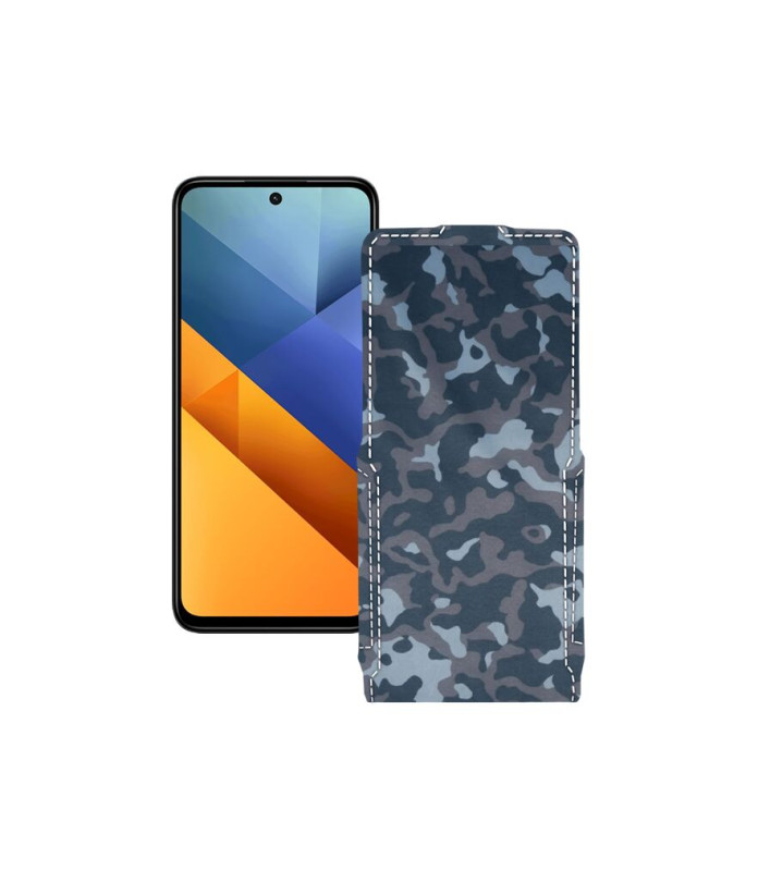 Чохол-флип з екошкіри для телефону Xiaomi Poco M6 4G