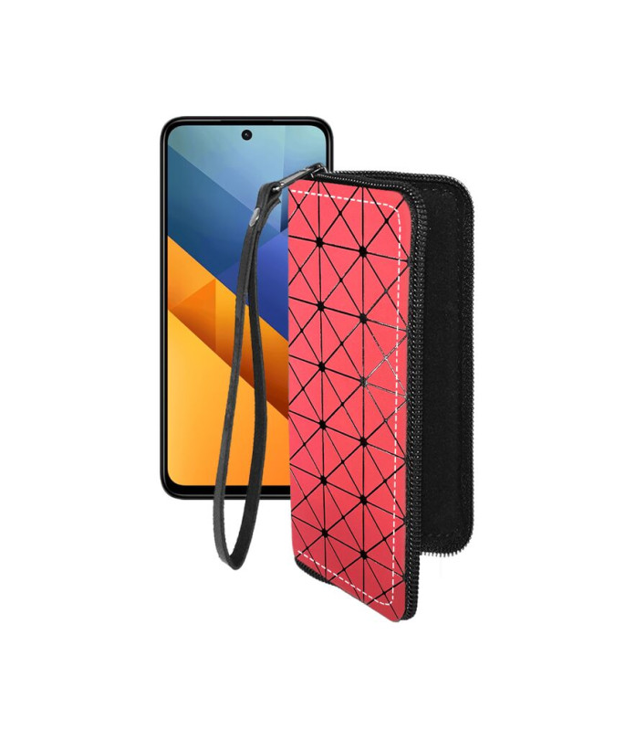Чохол-гаманець з екошкіри для телефону Xiaomi Poco M6 4G
