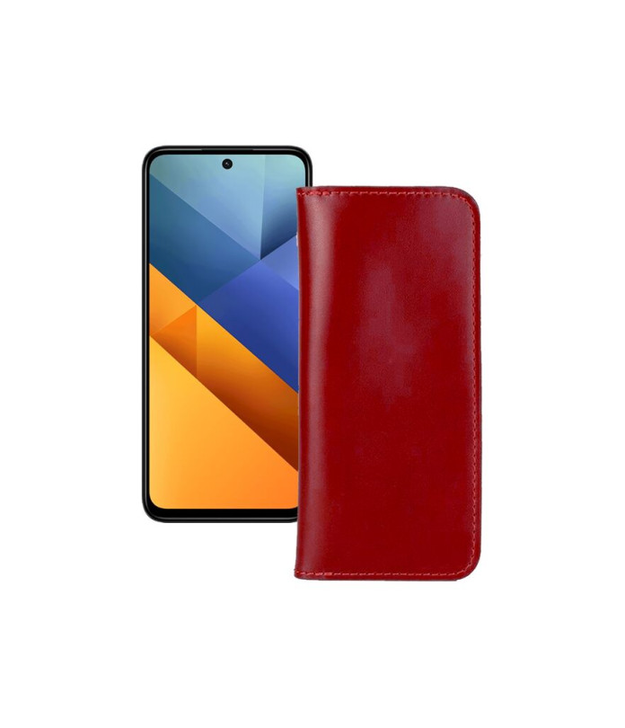 Портмоне з шкіри для телефону Xiaomi Poco M6 4G