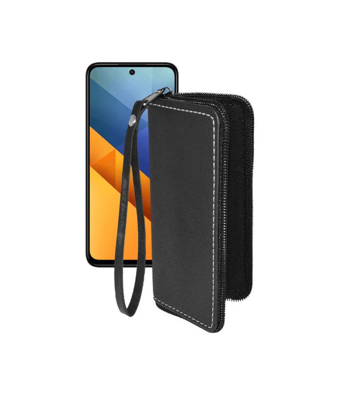 Чохол-гаманець з екошкіри для телефону Xiaomi Poco M6 4G