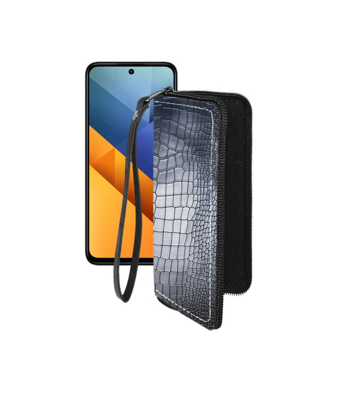 Чохол-гаманець з екошкіри для телефону Xiaomi Poco M6 4G