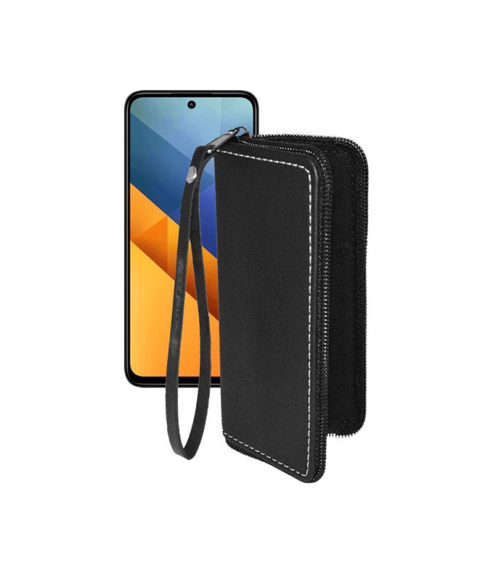 Чохол-гаманець з екошкіри для телефону Xiaomi Poco M6 4G
