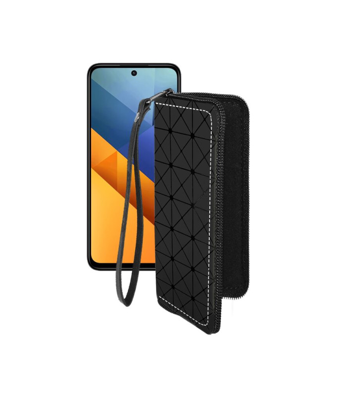 Чохол-гаманець з екошкіри для телефону Xiaomi Poco M6 4G