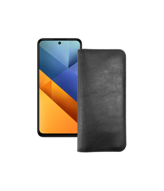 Портмоне з шкіри для телефону Xiaomi Poco M6 4G