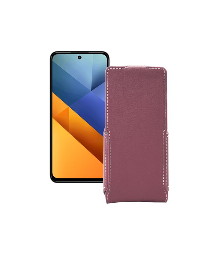 Чохол-флип з екошкіри для телефону Xiaomi Poco M6 4G