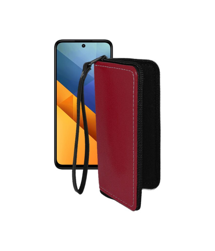 Чохол-гаманець з екошкіри для телефону Xiaomi Poco M6 4G