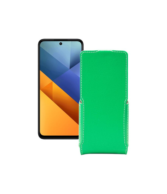 Чохол-флип з екошкіри для телефону Xiaomi Poco M6 4G