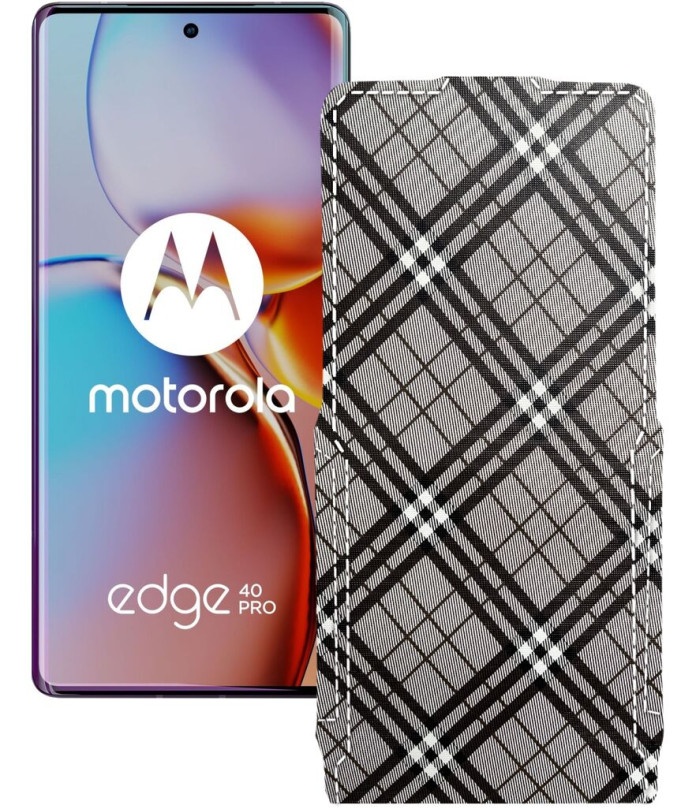 Чохол-флип з екошкіри для телефону Motorola Edge 40 Pro