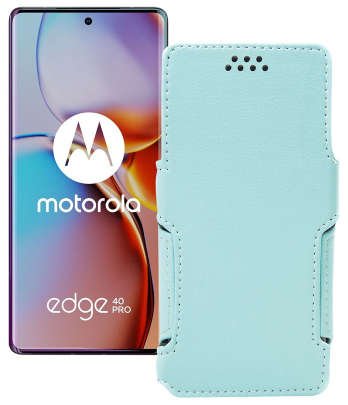 Чохол-книжка з екошкіри для телефону Motorola Edge 40 Pro