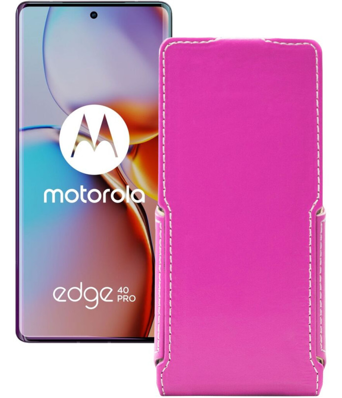 Чохол-флип з екошкіри для телефону Motorola Edge 40 Pro