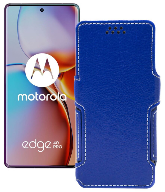 Чохол-книжка з екошкіри для телефону Motorola Edge 40 Pro