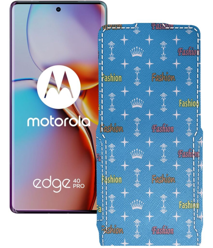 Чохол-флип з екошкіри для телефону Motorola Edge 40 Pro