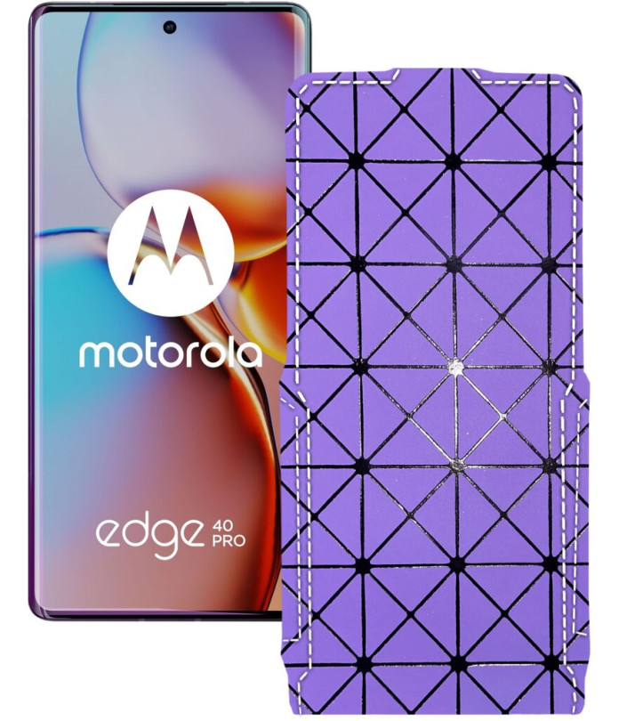 Чохол-флип з екошкіри для телефону Motorola Edge 40 Pro