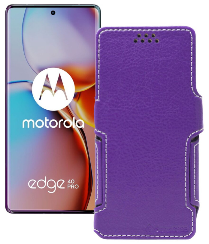 Чохол-книжка з екошкіри для телефону Motorola Edge 40 Pro