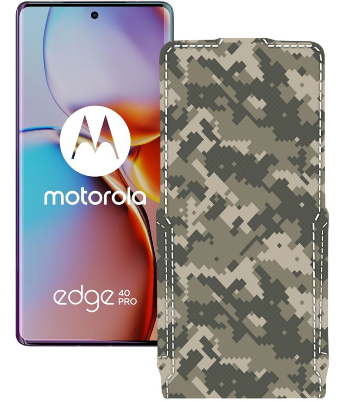 Чохол-флип з екошкіри для телефону Motorola Edge 40 Pro