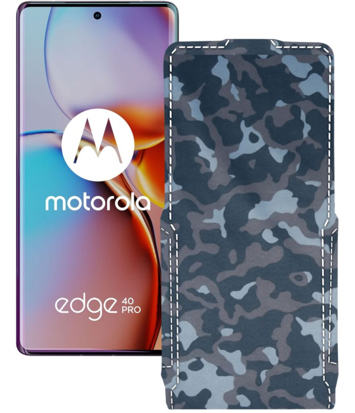 Чохол-флип з екошкіри для телефону Motorola Edge 40 Pro