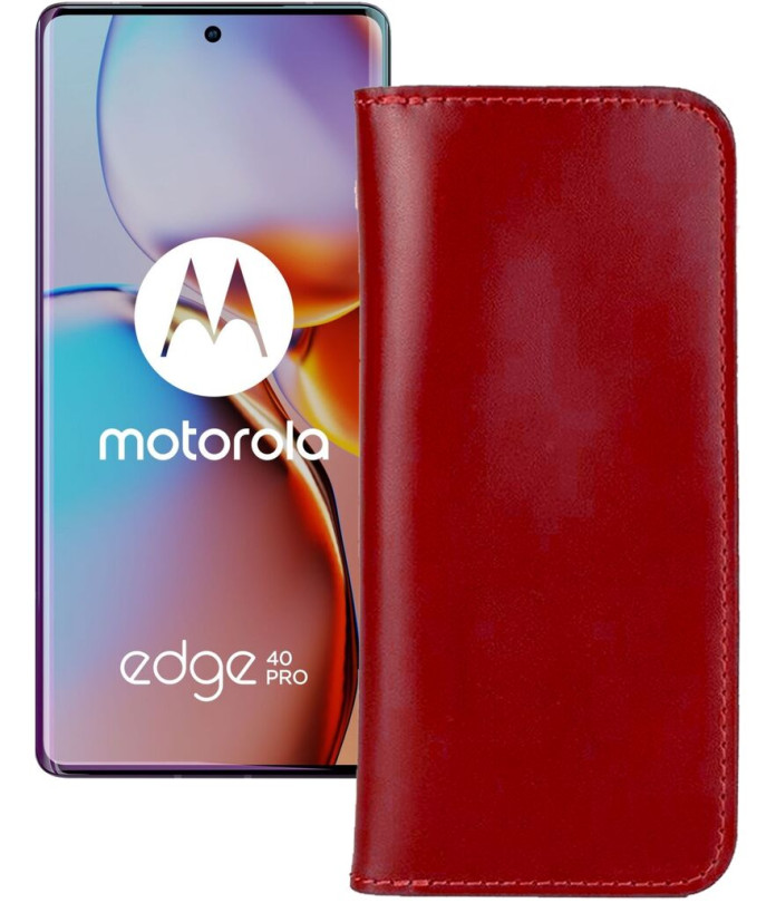 Портмоне з шкіри для телефону Motorola Edge 40 Pro