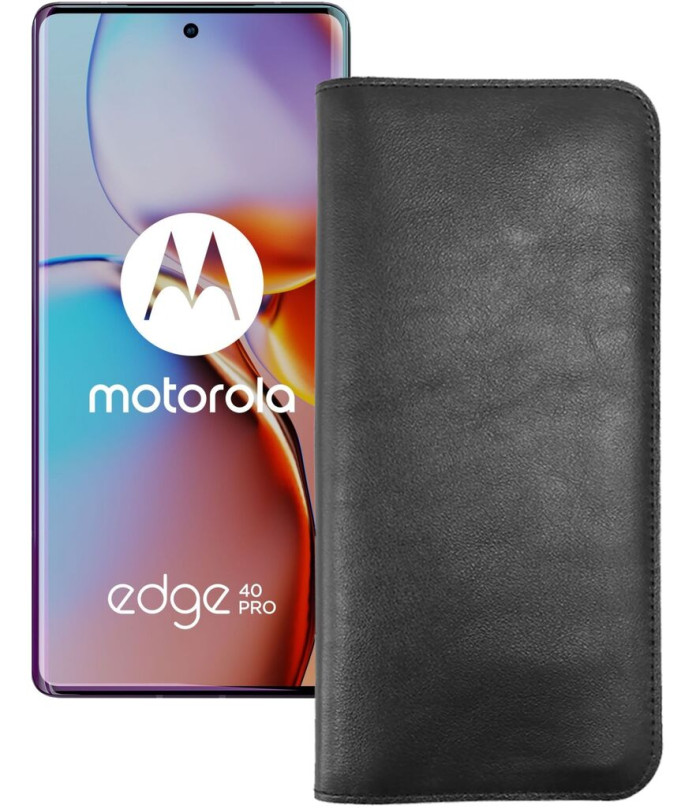 Портмоне з шкіри для телефону Motorola Edge 40 Pro