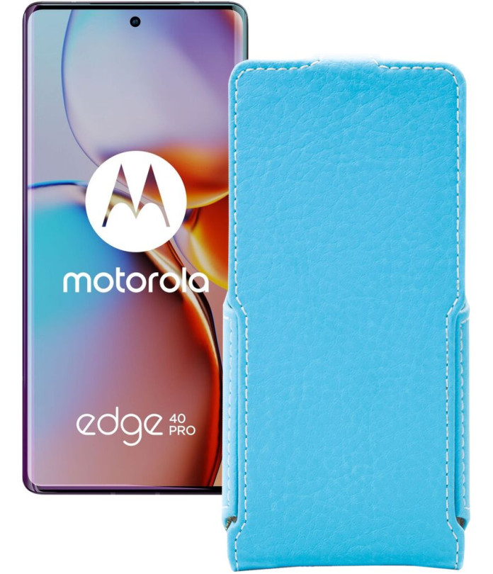 Чохол-флип з екошкіри для телефону Motorola Edge 40 Pro