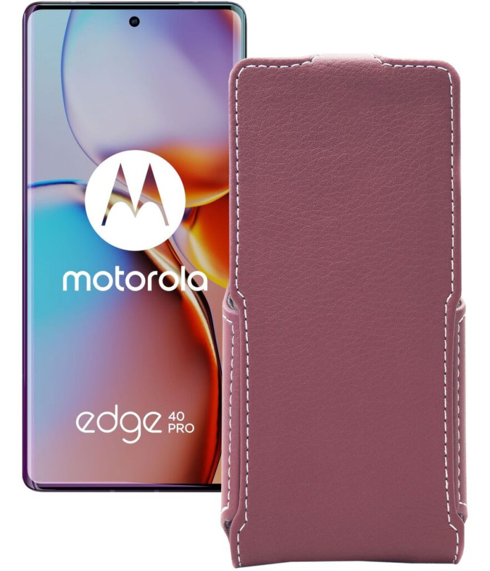 Чохол-флип з екошкіри для телефону Motorola Edge 40 Pro