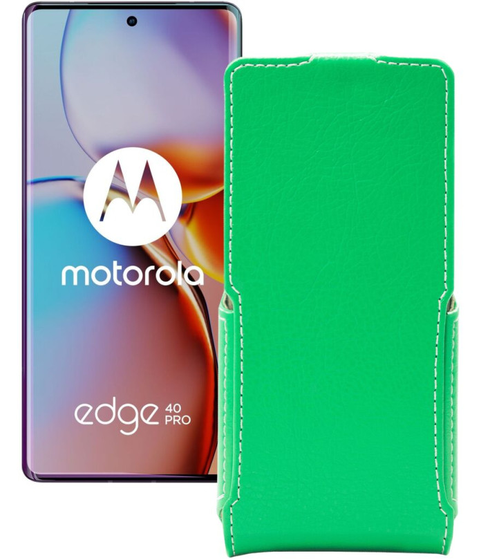 Чохол-флип з екошкіри для телефону Motorola Edge 40 Pro