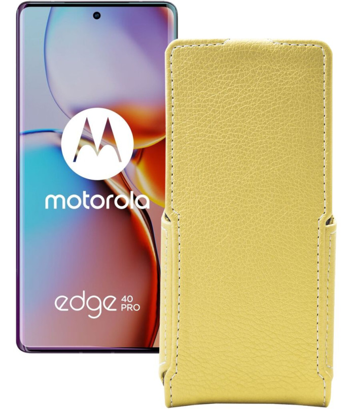 Чохол-флип з екошкіри для телефону Motorola Edge 40 Pro