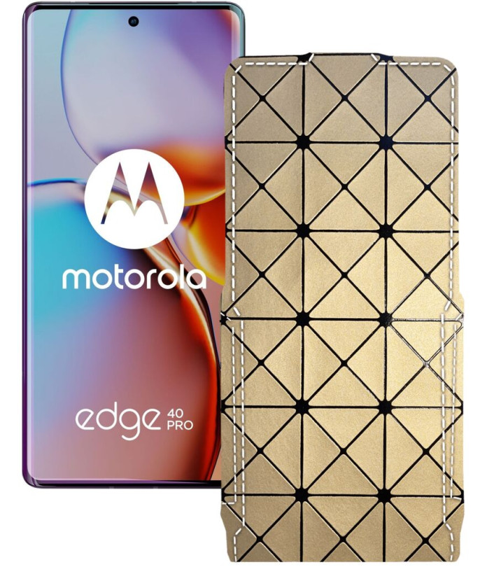 Чохол-флип з екошкіри для телефону Motorola Edge 40 Pro