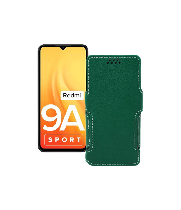 Чохол-книжка з екошкіри для телефону Xiaomi Redmi 9A Sport 2021