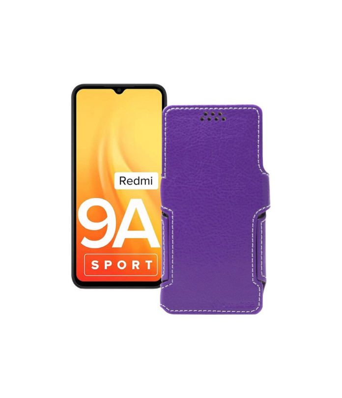 Чохол-книжка з екошкіри для телефону Xiaomi Redmi 9A Sport 2021