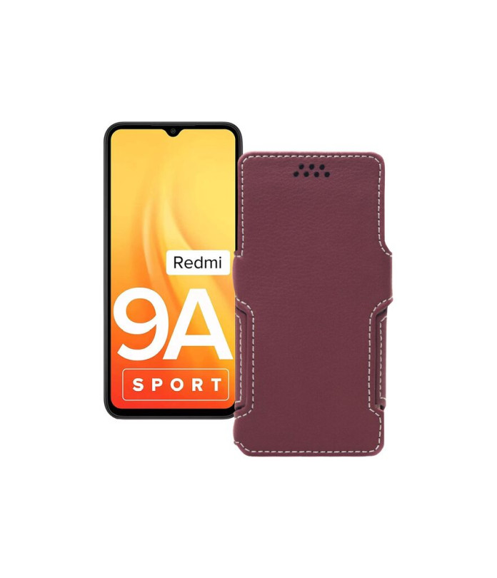 Чохол-книжка з екошкіри для телефону Xiaomi Redmi 9A Sport 2021