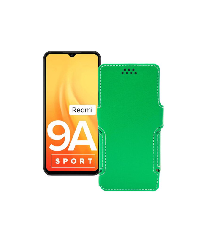 Чохол-книжка з екошкіри для телефону Xiaomi Redmi 9A Sport 2021