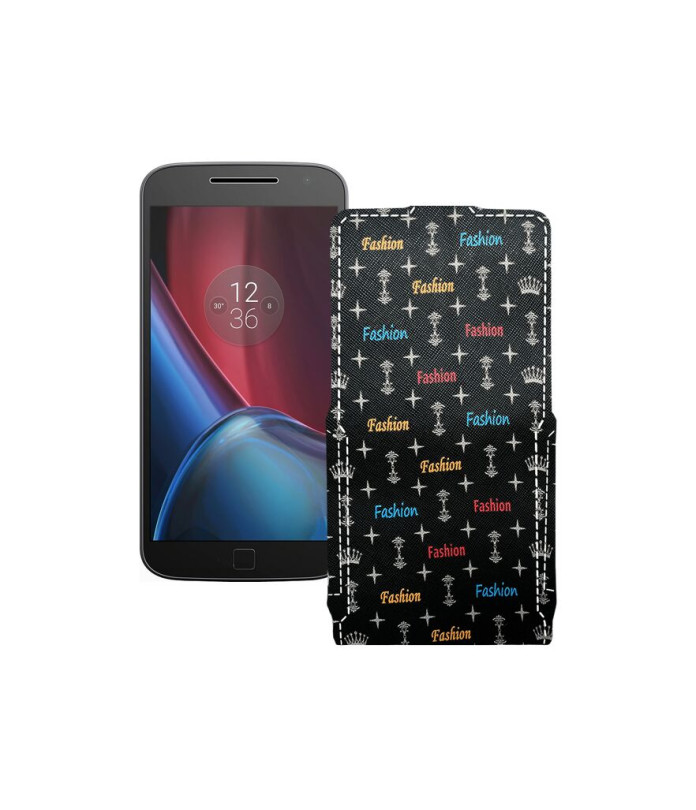 Чохол-флип з екошкіри для телефону Motorola G4 Plus