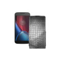 Чохол-флип з екошкіри для телефону Motorola G4 Plus