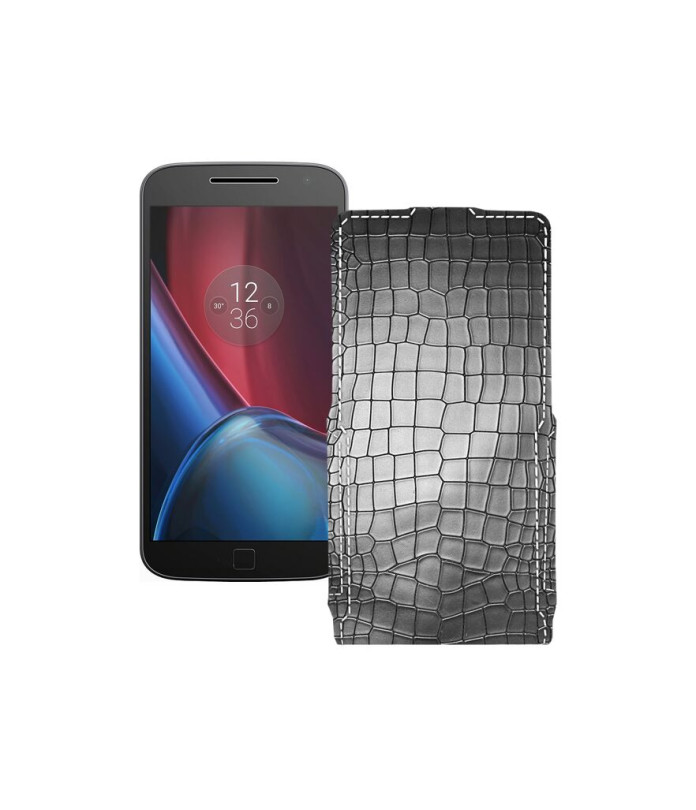 Чохол-флип з екошкіри для телефону Motorola G4 Plus