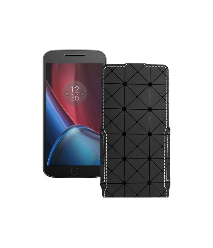 Чохол-флип з екошкіри для телефону Motorola G4 Plus