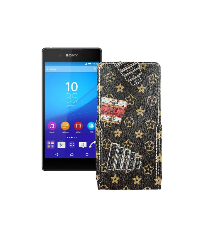 Чохол-флип з екошкіри для телефону Sony Xperia Z3 Plus E6553