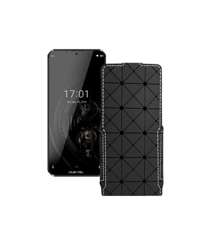 Чохол-флип з екошкіри для телефону Oukitel K12