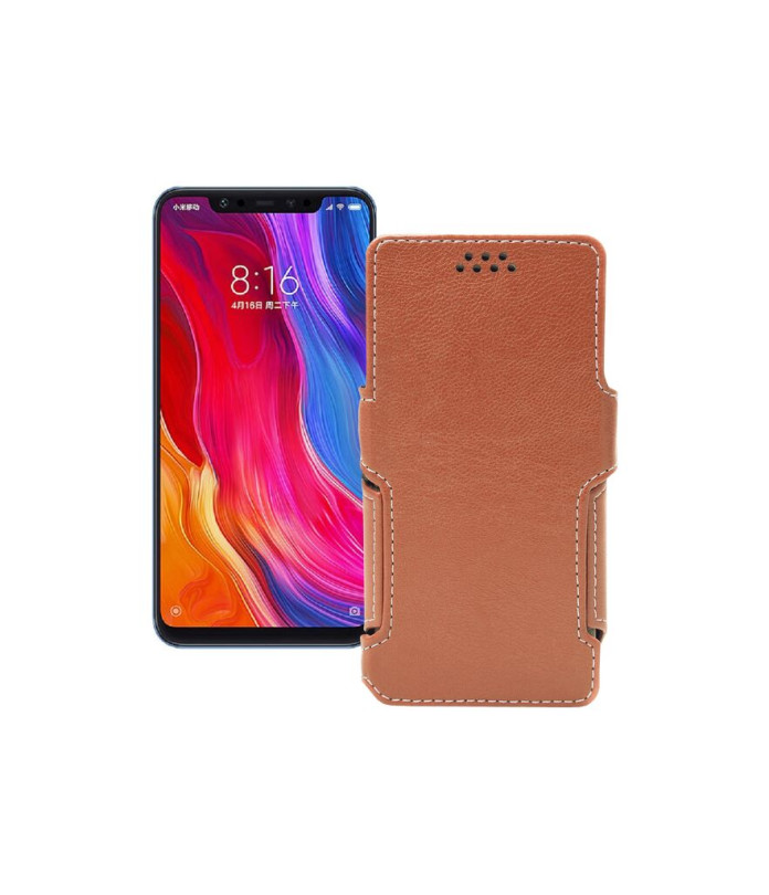 Чохол-книжка з екошкіри для телефону Xiaomi mi 8