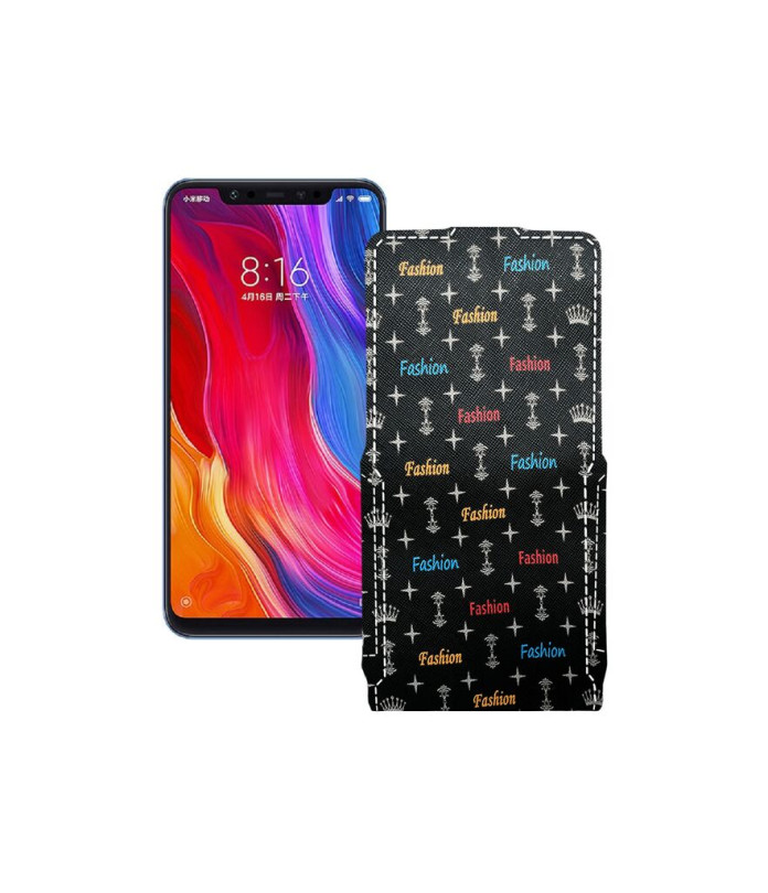 Чохол-флип з екошкіри для телефону Xiaomi mi 8