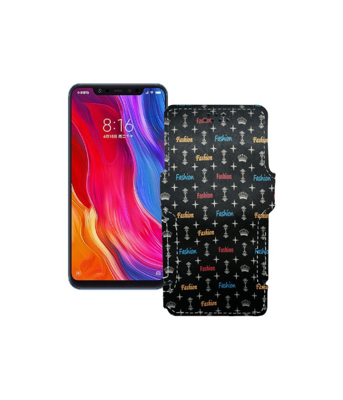 Чохол-книжка з екошкіри для телефону Xiaomi mi 8